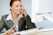 Beautiful redhead businesswoman