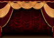 Red theater curtain