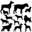 dog silhouette vector dog silhouette vector
