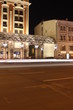 buildings at night in Moscow