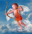 Foto: Baby cupid with angel wings Baby cupid with angel wings