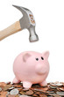 Breaking a piggy bank