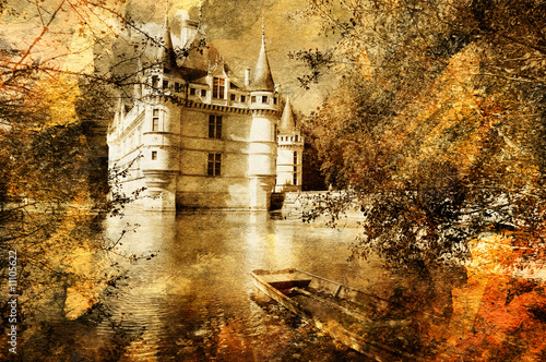 Photo: castle - artwork in painting style castle - artwork in painting style