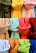Pashminas of different colours Pashminas of different colours