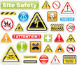 3d vector collection of danger sighs