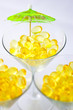 Three cod liver oil martinis