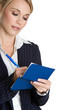 Woman Writing Checks