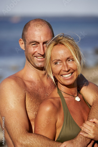 Photo: happy couple at the ocean happy couple at the ocean