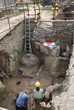 Archäologen Team bei der Arbeit