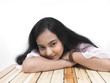 portrait of an asian teenage girl