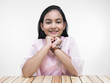 portrait of an asian teenage girl