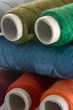 Colorful spools of thread