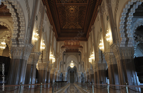 Foto: Inside of the Hassan II Mosque in Casablanca, Morocco Inside of the Hassan II Mosque in Casablanca, Morocco