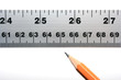 Marking Measurement on Ruler with Pencil Marking Measurement on Ruler with Pencil