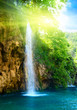 waterfall in deep forest