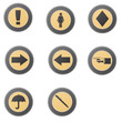 Modern Gold Web Icon Set 1