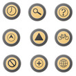 Modern Gold Web Icon Set 4