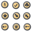 Modern Gold Web Icon Set 7