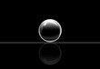 Single black sphere