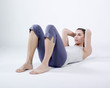 woman doing abdominal exercises
