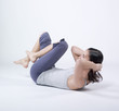 woman doing abdominal exercises