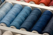 Colorful spools of thread