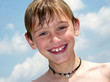 Photo: happy boy swimming happy boy swimming