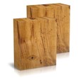 Cajas de Madera sobre fondo blanco