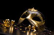 Holiday background; elegant carnival mask