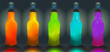 Vector bottles. Gradient mesh is used.