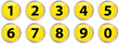Image : Numbers - Yellow