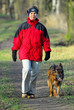 Frau mit Hund