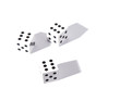 Three dices with six