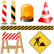 Strassensperre - Icon-Set