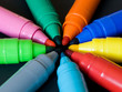 Colored felt pens