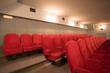 red chairs in the cinema red chairs in the cinema