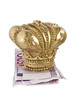 Crown, euro, isolated.