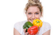 Woman with paprika