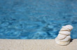 Seashells by the swimming pool