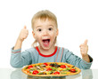boy and pizza #1 boy and pizza #1