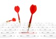 image - flèche et cible symbole du marketing stratégique