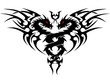 Drachen-Tribal-Wappen