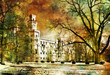 white castle - artwork in painting style