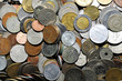 Different coins from all over the world
