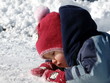 Baby  im Schnee