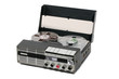 retro portable open reel tape recorder