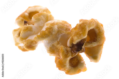 Photo: Popcorn Macro Isolated Popcorn Macro Isolated