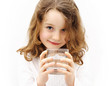 child with a glass of water
