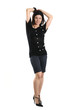 Woman standing isolated