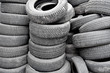 Many used tyres